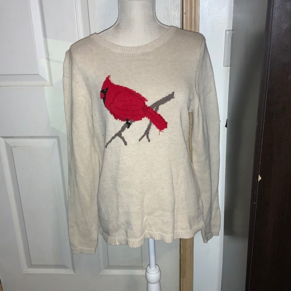 Women’s Croft & Barrow Cardinal Sweater Preowned Size MEDIUM - Picture 1 of 3